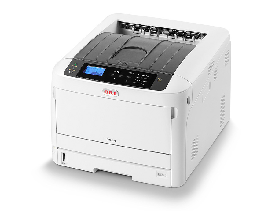 Kleiner weißer Drucker von OKI